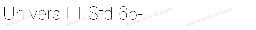Univers LT Std 65字体转换